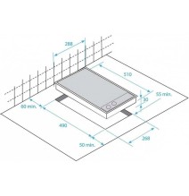 Įmontuojama elektrinė domino kaitlentė Beko HDCC 32200 X