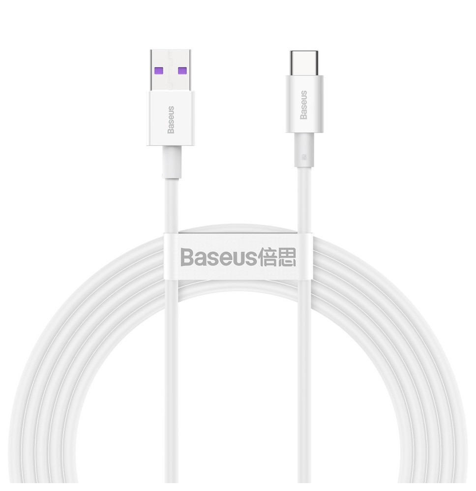 Baseus Superior Series Cable USB to USB-C, 66W, 2m (white)