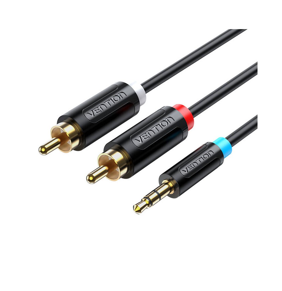 Vention 3.5mm Male to 2x Male RCA Cable 3 m BCLBI Black