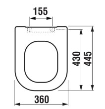 Unitazo dangtis Deep 93611-300063