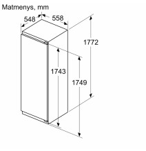 Įmontuojamas šaldytuvas Bosch KIR81ADD0