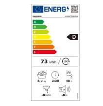 Skalbimo mašina SAMSUNG WW80T304MBW