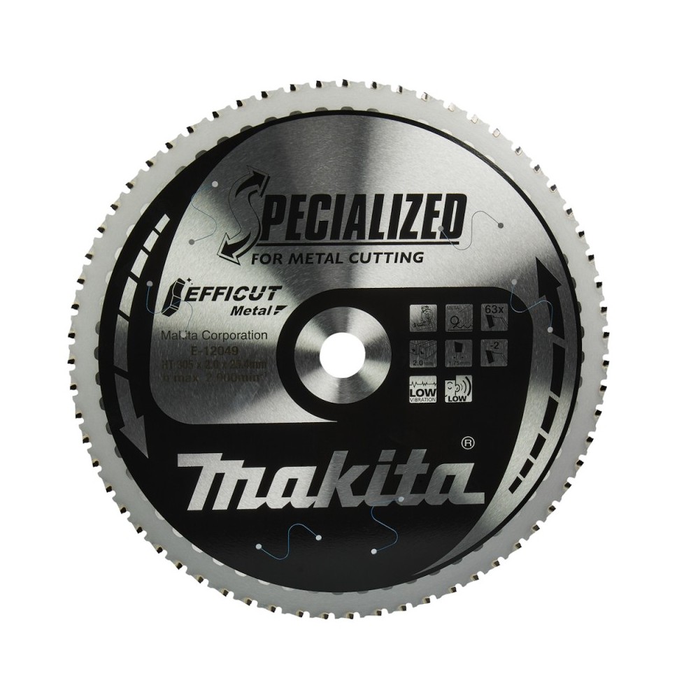 Pjovimo diskas metalui MAKITA Efficut 305x25,4x2,0mm 63T