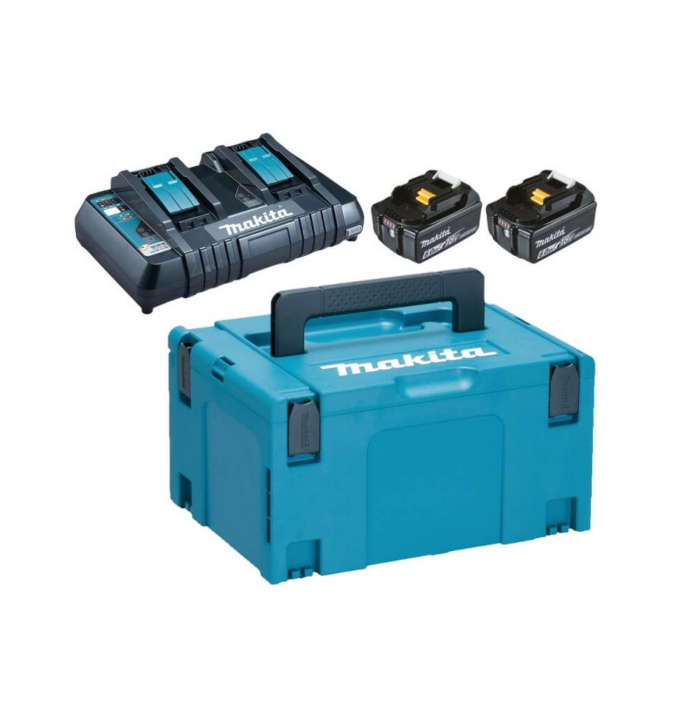 Akumuliatorių ir įkroviklio komplektas MAKITA PowerPack 18V 6,0Ah