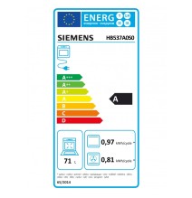 Įmontuojama orkaitė Siemens HB537A0S0