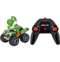 Ecost Prekė po grąžinimo Carrera 370200997X Mario Kart - Yoshi Quad 1:20 RC Pradedančiųjų Modelis