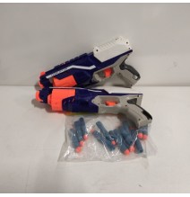 Ecost prekė po grąžinimo Nerf elite disruptor 2 vnt. disruptorių blasteriai, 12 nerf elite strėlių,