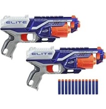 Ecost prekė po grąžinimo Nerf elite disruptor 2 vnt. disruptorių blasteriai, 12 nerf elite strėlių,