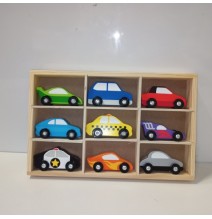 Ecost Prekė po grąžinimo Melissa & Doug Wooden Car Set, Medinis Žaislas & Traukiniai, Sunkvežimiai i