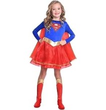 Ecost Prekė po grąžinimo Amscan - Vaikiška Kostiumas Supergirl, Suknelė, Šalmas, Kojinės, Superheroj