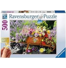 Ecost prekė po grąžinimo Ravensburger dėlionė 13685 - Gėlių kompozicija - 500 dalių dėlionė suaugusi