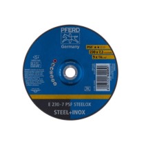 Šlifavimo diskas PFERD E230-7 A24 L PSF-INOX