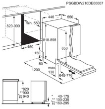 Įmontuojama indaplovė AEG FSE72537P