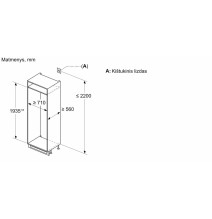 Įmontuojamas šaldytuvas Bosch KBN96NSE0