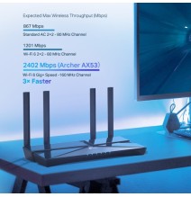 TP-Link Archer AX53 AX3000 Dual Band Gigabit Wi-Fi 6 Maršrutizatorius