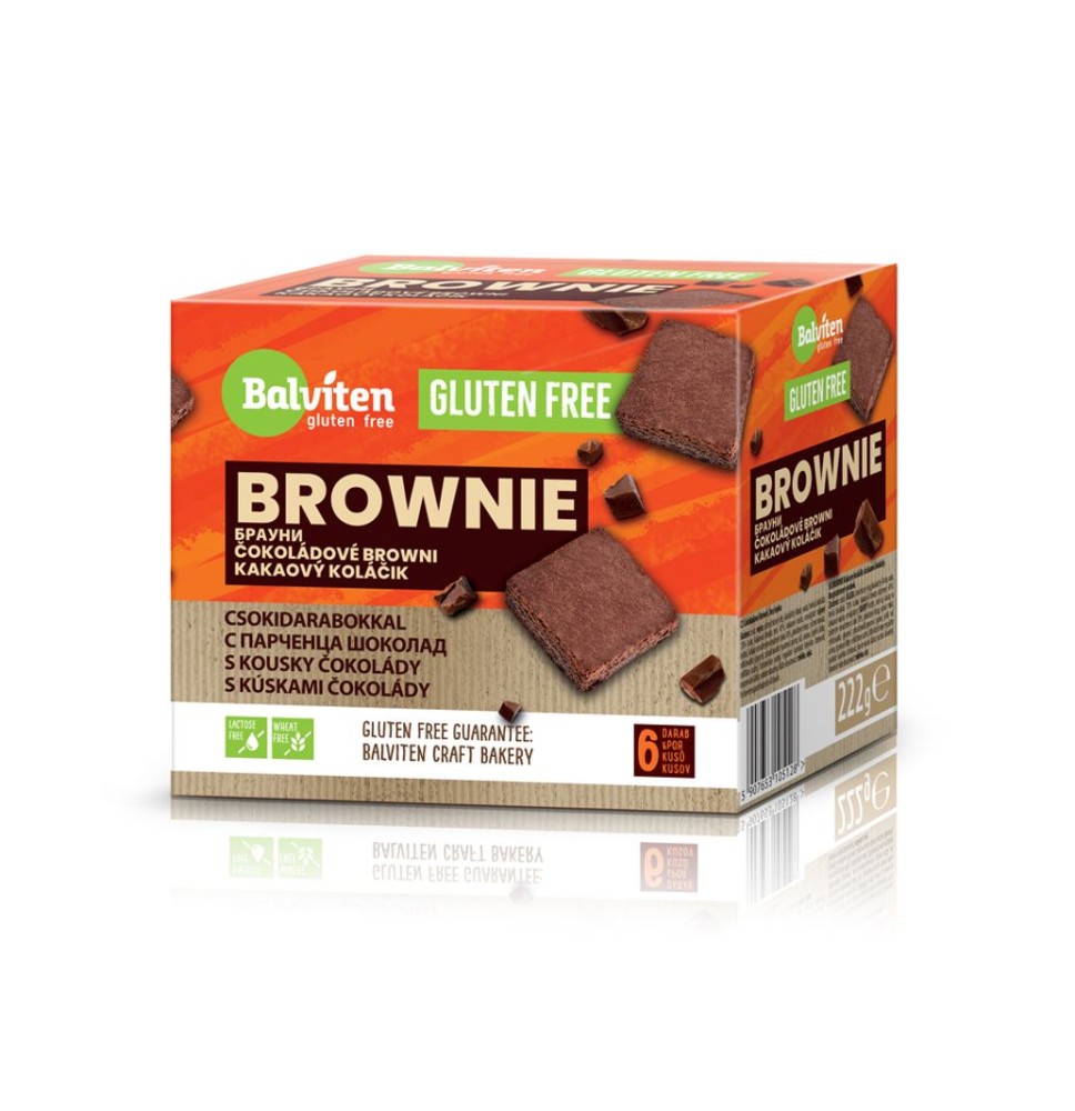 Pyragas Brownie BALVITEN GLUTEN FREE, 222 g