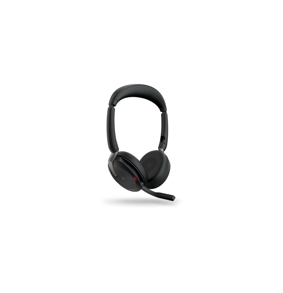 Jabra Evolve2 65 Flex MS Stereo Link380c Belaidės ausinės, Bluetooth, USB-C, Juoda