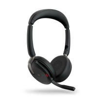 Jabra Evolve2 65 Flex MS Stereo Link380c Belaidės ausinės, Bluetooth, USB-C, Juoda